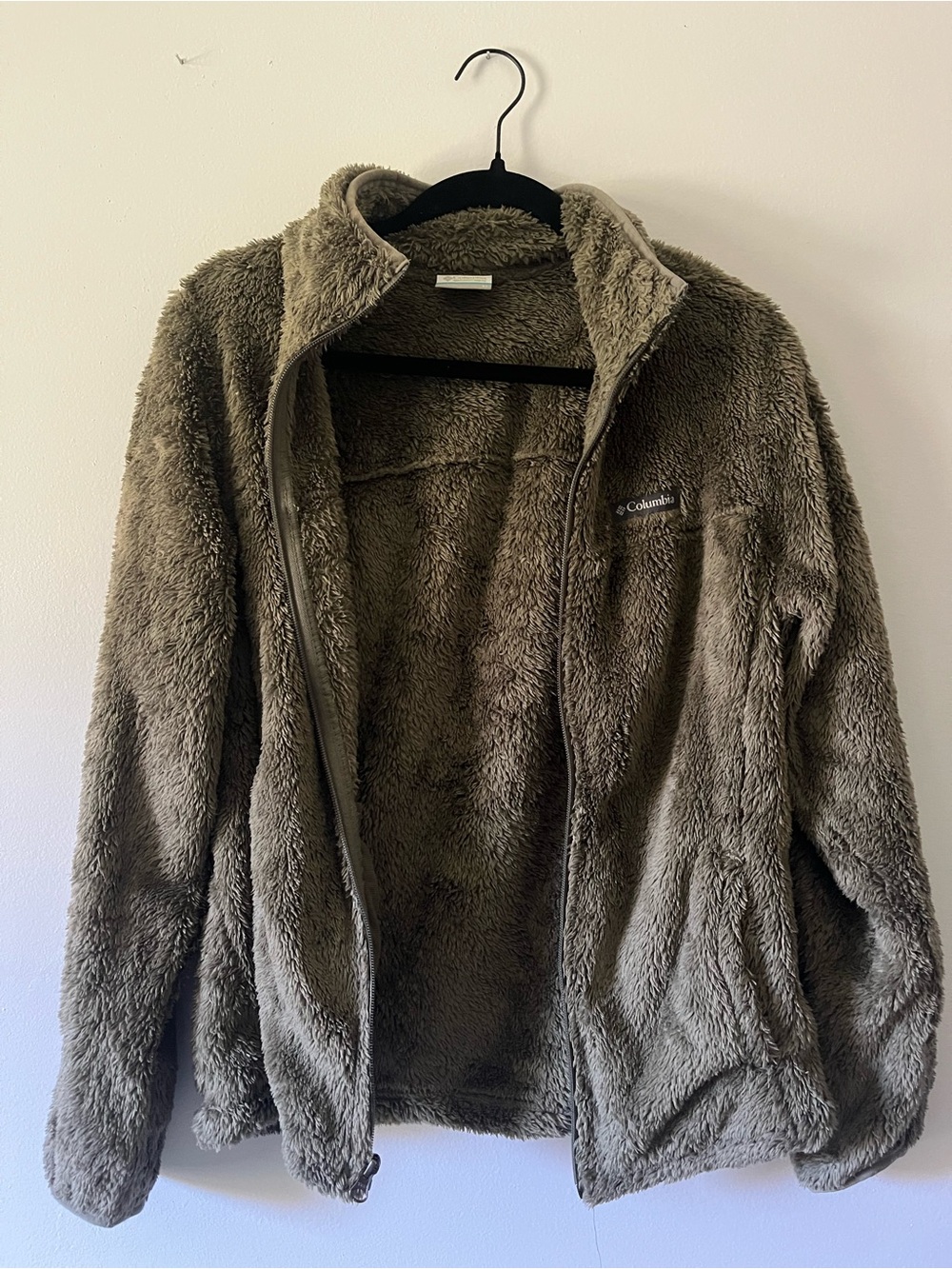 Columbia Women's Olive Teddy Fleece Full Zip Jacket